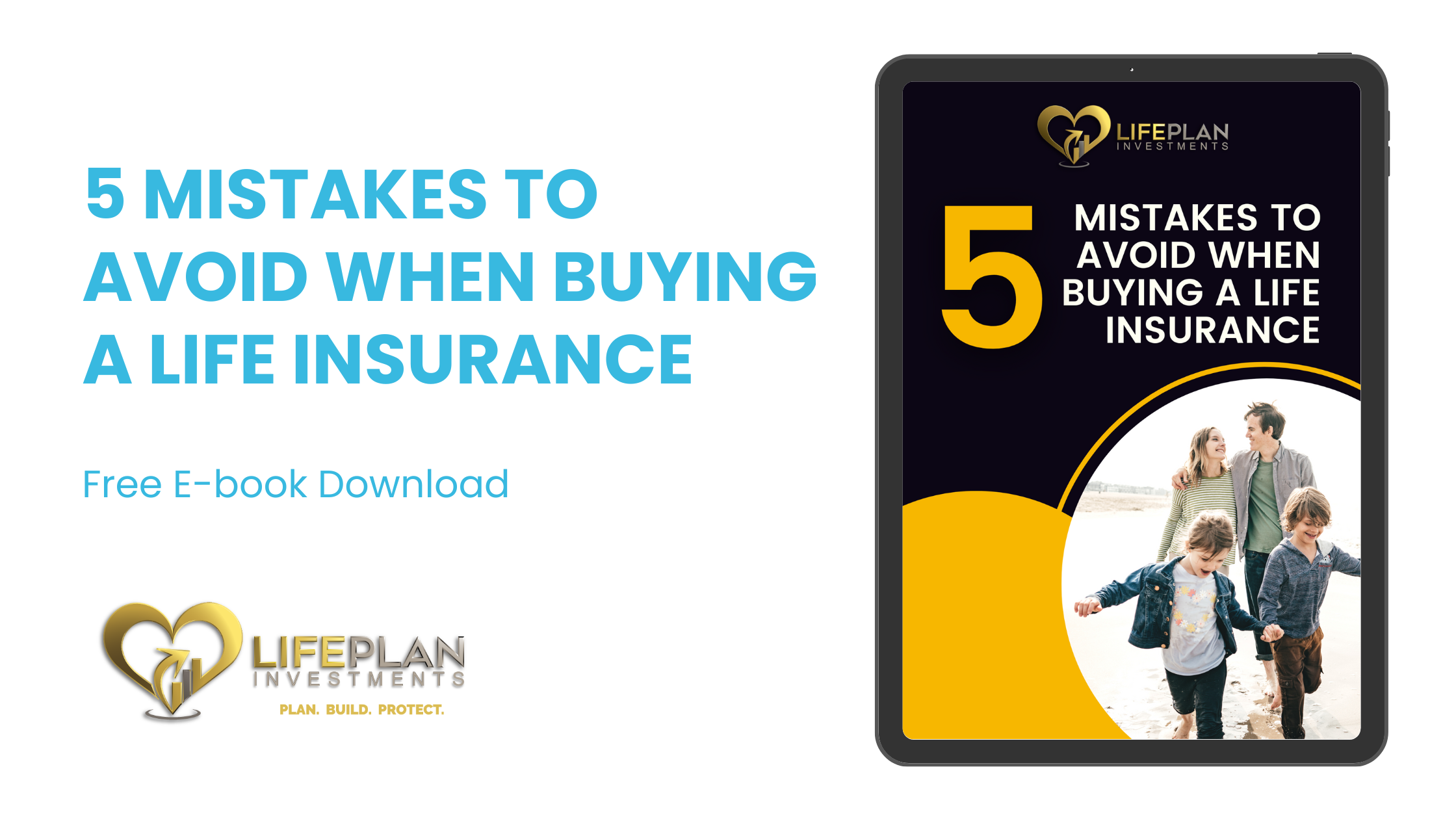 web banner for ebook 5 mistakes to avoid when buying life insurance